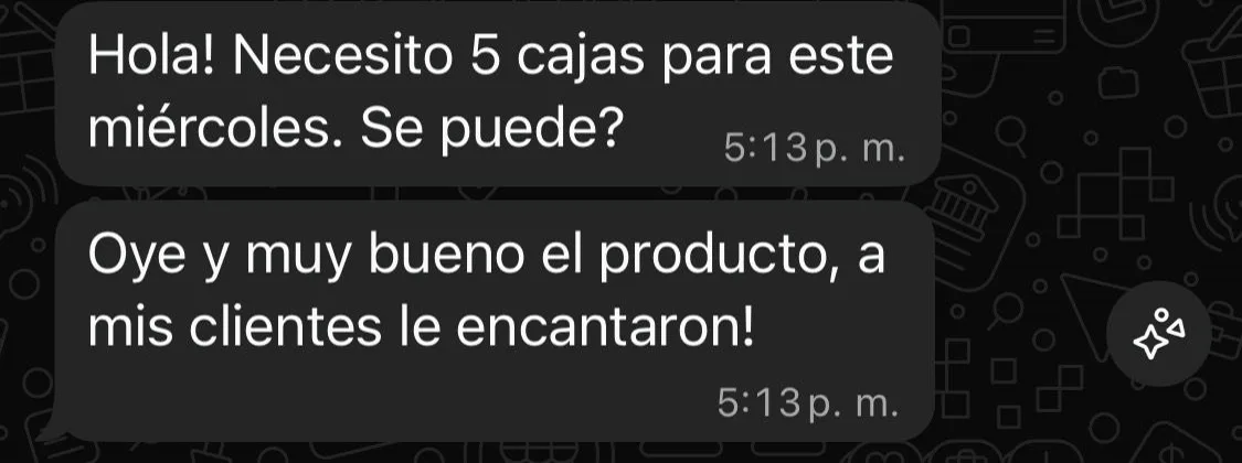 Comentario de cliente